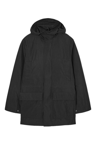 Parca com capuz - Preto