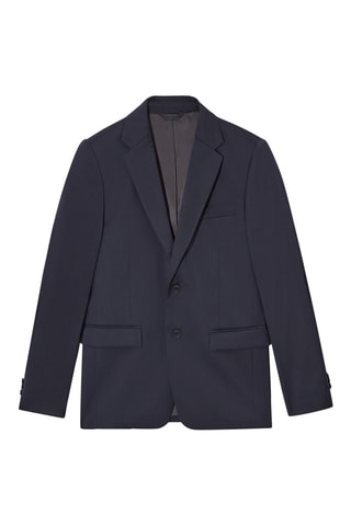 Casaco slim de lã - Azul-marinho  - COS