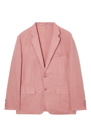 Casaco em linho - Rosa