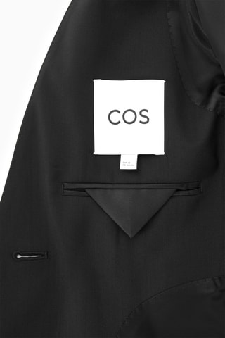 Casaco de fato em lã - Preto