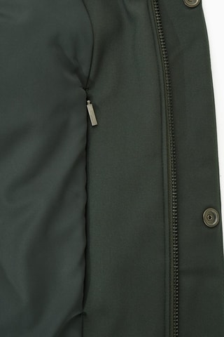 Parca com capuz - Verde-escuro