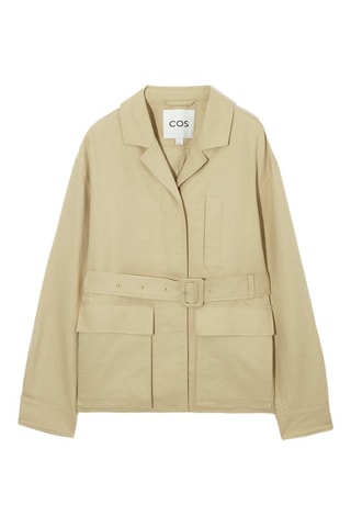 Casaco em linho - Bege