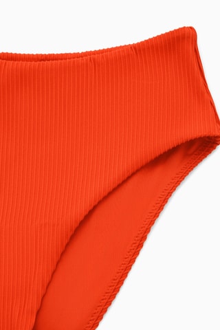 Parte de baixo de biquíni de cintura subida- Laranja