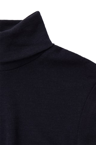 Top em lã - Azul-marinho