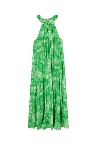 Vestido comprido tie and dye - Verde