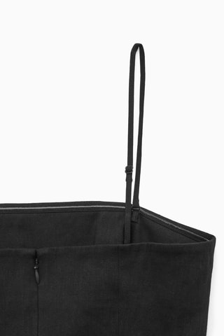 Vestido caicai em linho - Preto