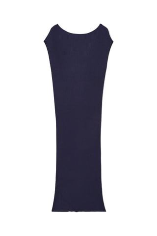 Vestido justo - Azul-marinho