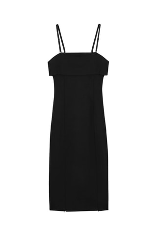 Vestido midi - Preto  - COS