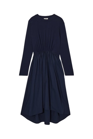 Vestido comprido - Azul-marinho