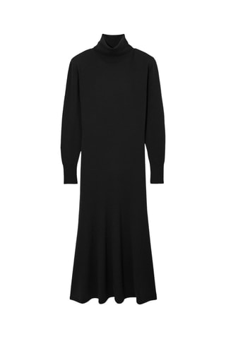 Vestido-camisola em lã - Preto