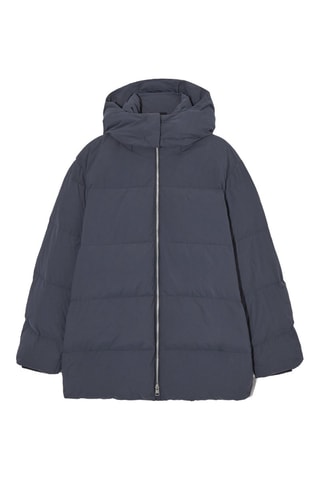 Blusão com capuz - Azul-marinho