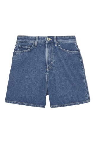 Calções de ganga - Azul-marinho