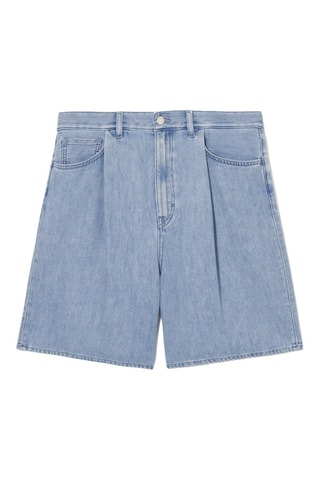 Calções de ganga - Azul-claro