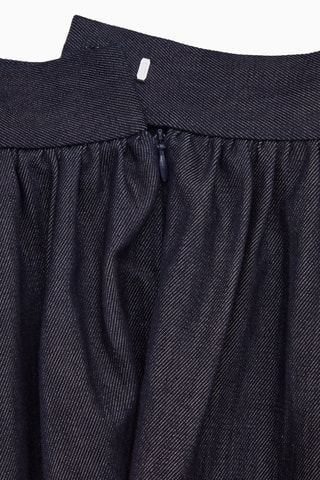 Saia comprida - Azul-escuro