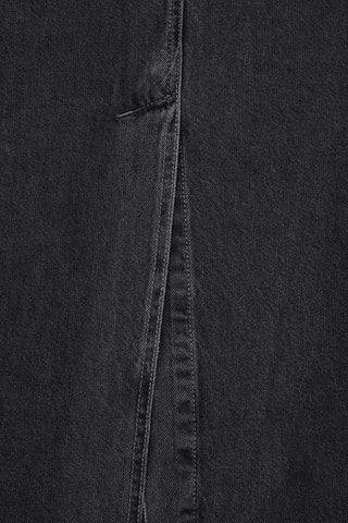 Saia direita de ganga - Preto