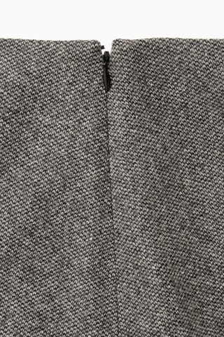 Mini-saia em lã - Preto mesclado