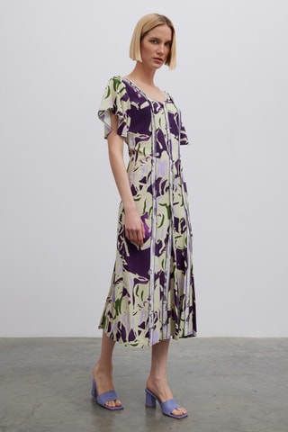 Vestido midi - Violeta