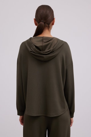 Sweat com capuz - Verde