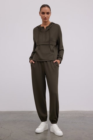 Sweat com capuz - Verde