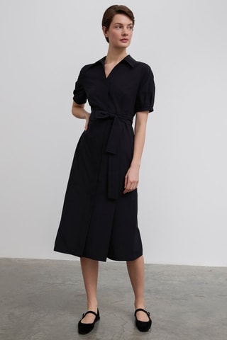 Vestido-camisa - Preto