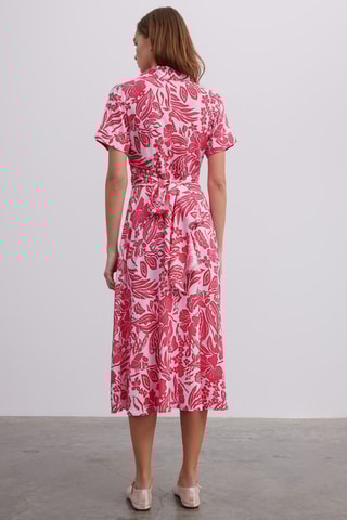 Vestido - Branco e rosa