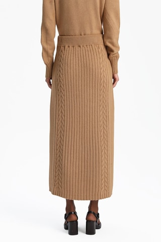 Gonna lunga a vita alta  - Beige