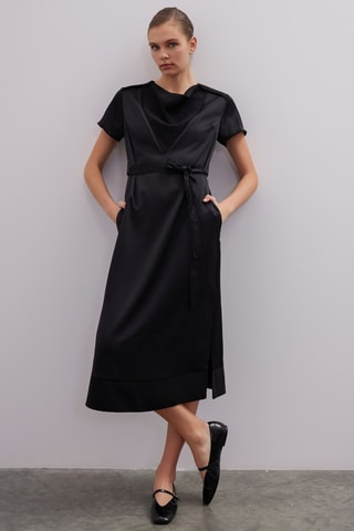 Vestido midi - Preto