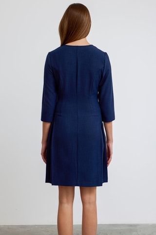 Vestido direito - Azul