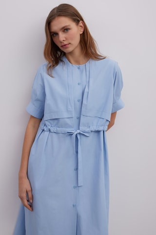 Vestido-camisa - Azul