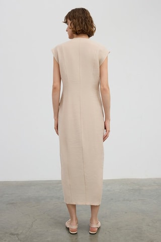 Vestido-camisa - Bege