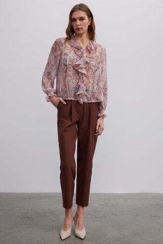 Blusa  - Bianco e rosa