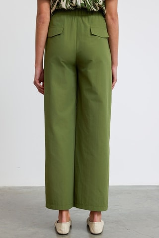 Calças de cintura alta - Verde