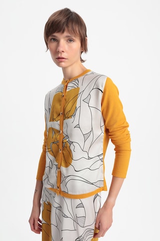 Casaco de malha - Amarelo