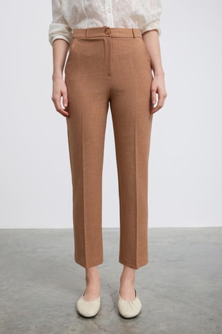 Calças 7/8 - Castanho