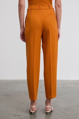 Calças regular - Laranja