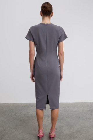 Vestido justo - Cinzento