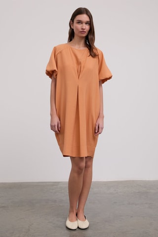 Vestido direito - Laranja