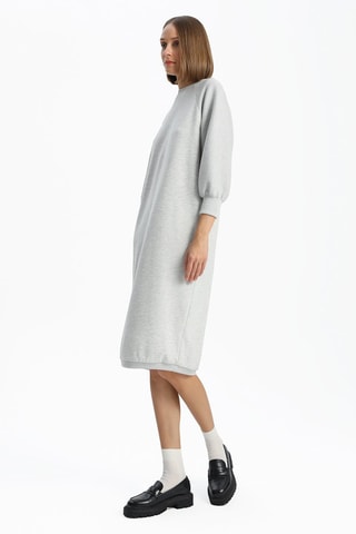 Vestido-camisola - Cinzento