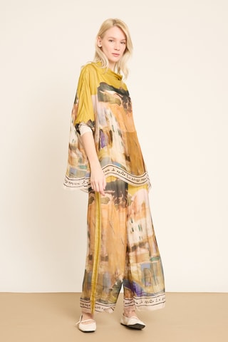 Calças em sedra - Verde