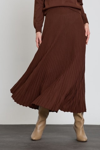 Saia midi - Castanho