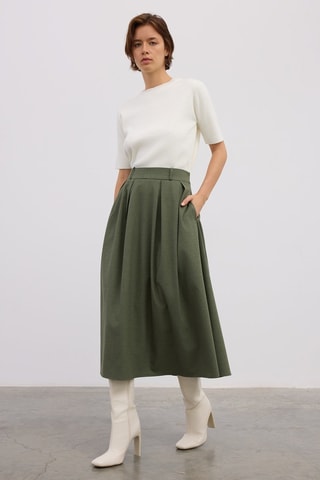 Saia comprida - Verde