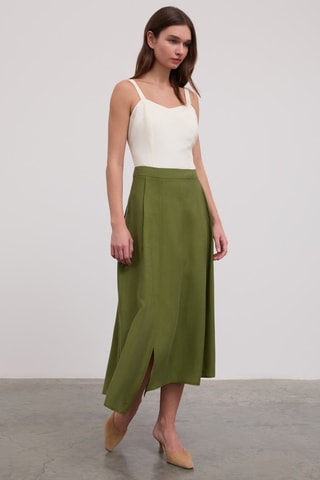 Saia comprida - Verde