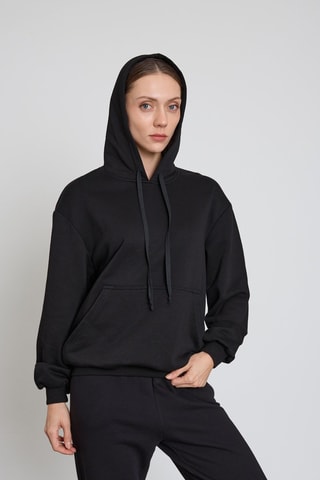 Sweat com capuz - Preto