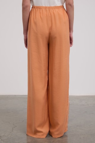 Calças cintura alta - Laranja