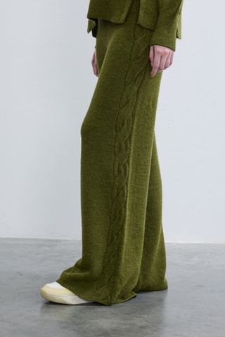 Calças wide legs - Verde