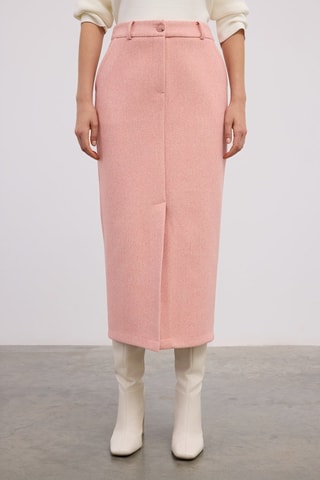 Saia justa midi - Rosa