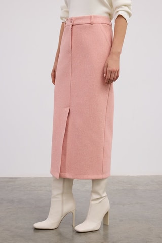 Saia justa midi - Rosa