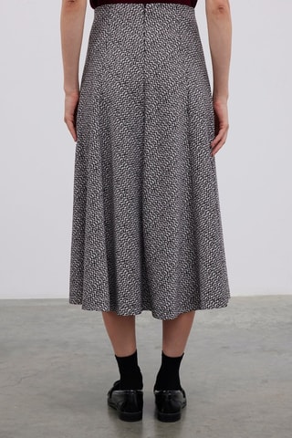 Gonna midi  - Nero e bianco