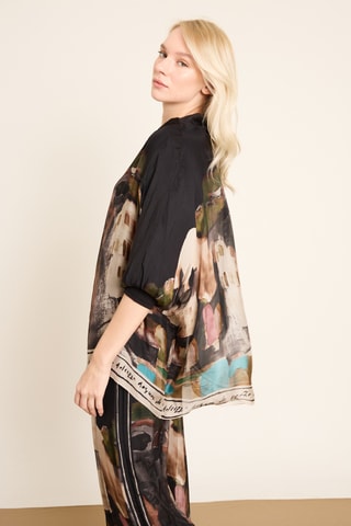 Blusa em seda - Preto