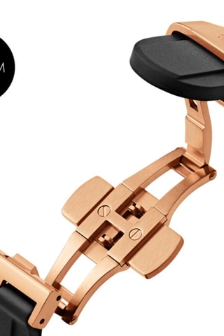 Rubberen Quartz Horloge Iconic Motion 44 - Zwart